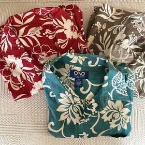 Merona and Ono Hawaiian mens  Shirts Set